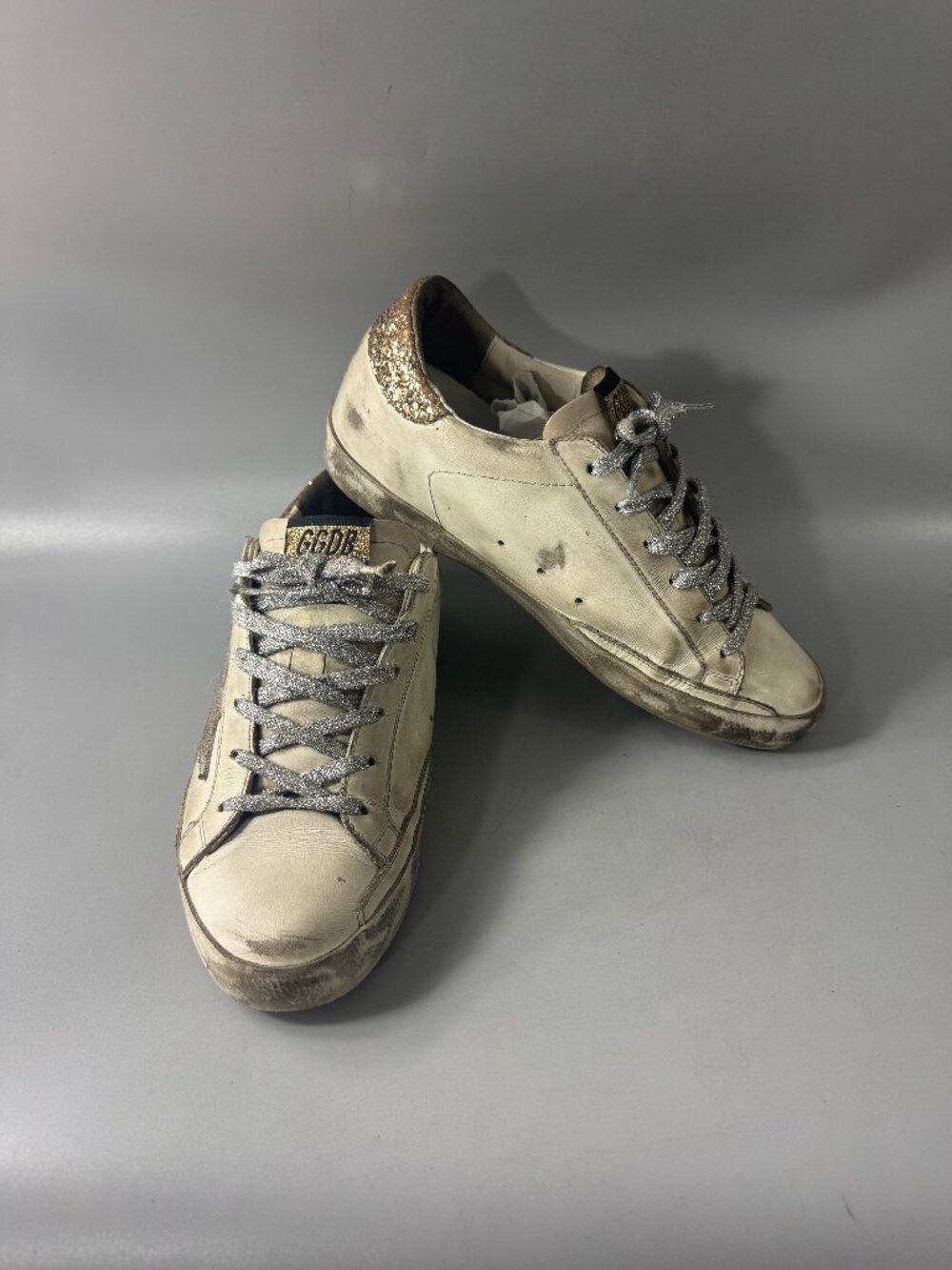 Authentic Golden Goose Women's Super-Star Low Top Sneakers, Size 39